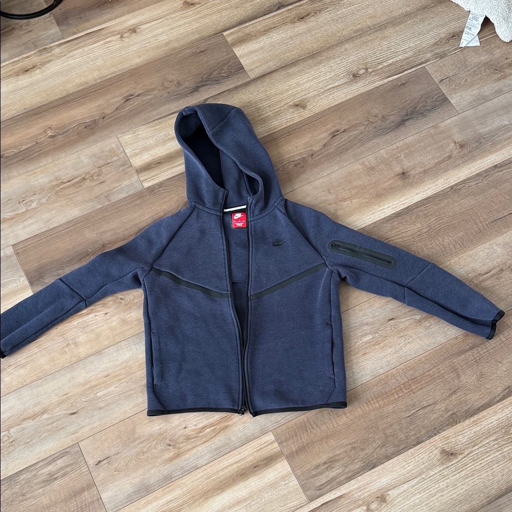 Nike Tech Kids Dark Blue Full-Zip Hoodie